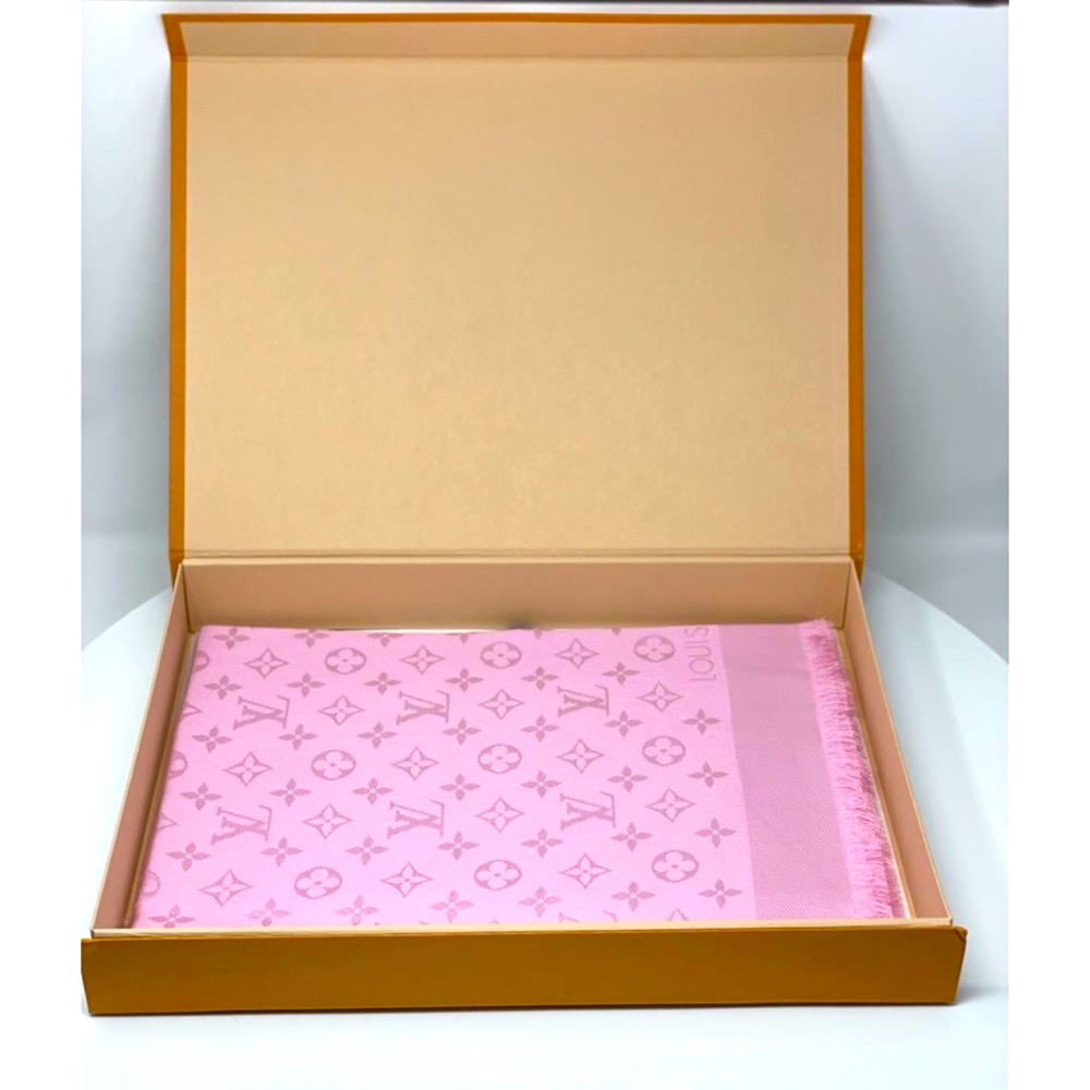 ❗️SOLD❗️Louis Vuitton monogram shawl M73654 rose pink - Picture 9 of 9